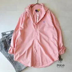 現行 ポロラルフローレン リラックスフィット レギュラーカラーシャツ 春カラー