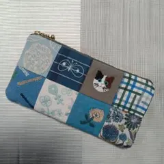 ミナペルホネン&Pjc&点と線模様製作所　ハンドメイド　ポーチ