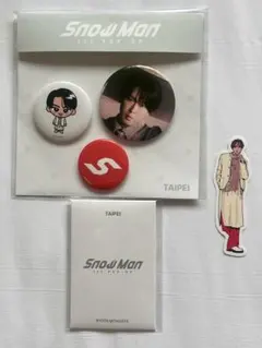 SnowMan 1st POPUP 台湾　宮舘涼太　カードバッジステッカーセット
