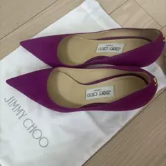 JIMMY CHOO LOVE 85 パンプス 37.5 紫