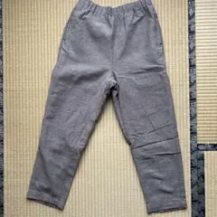 サマンサモスモス　Samansa Mos2 ウール混　テーパードパンツ　ブラウン