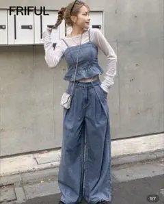 shein デニムセットアップ