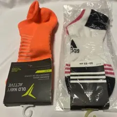 レディース　adidas OLD NAVY スニーカー ソックス