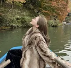 ラビットファー コート 毛皮コート リアルファー ファージャケットコート