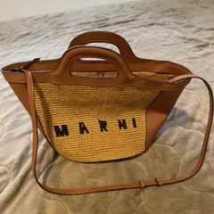 新品同然！ マルニ ハンドバッグ カゴ 2way 165aa - メルカリ