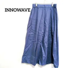 INNOWAVE イノウェーブ　ロング　フレアスカート　光沢　ウエストゴム