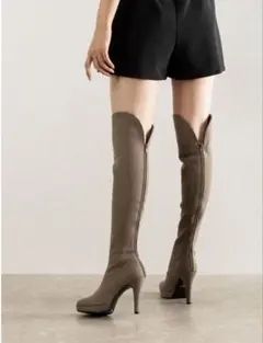 Esperanza ニーハイブーツ ベージュ