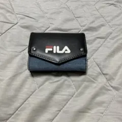 FILA 三つ折り財布 デニム調 ブラックのサムネイル