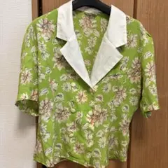 美品⭐︎JURI 昭和レトロ半袖開襟シャツ