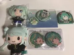初音ミク　缶バッジ　ぬいぐるみマスコット　まとめうり