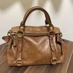 【美品】MIUMIU ミュウミュウ 2WAY ショルダーバッグ リボン