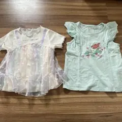 女の子用 Tシャツ 2枚セット 110センチ