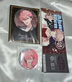 にじさんじ　赤城ウェン　缶バッジ　チケット風カード