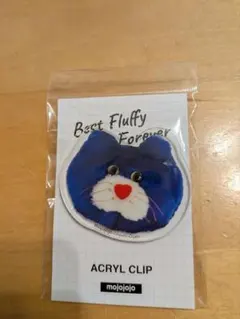 mojojojo アクリルクリップ 青い猫