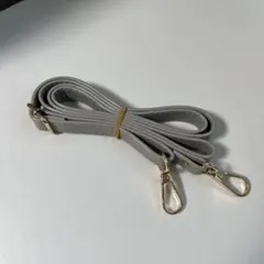グレー 合成皮革 ショルダーストラップ