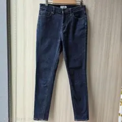 LEPSIM スキニーデニム パンツ S 濃紺 ストレッチ 美脚 シンプル