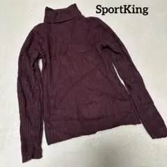 SportKing ワインレッド タートルネックセーター