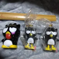 バッドばつ丸 貯金箱一体　ゼンマイ歩行二体 　サンリオ　当時