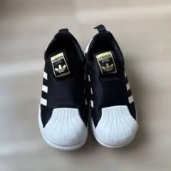 adidas スーパースター 黒白 スニーカー 18cm