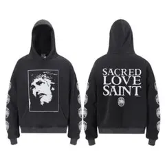 SAINTMICHAEL新品Lサイズダークグレー フード付きパーカー SAINTMICHAEL新品Lサイズダークグレー フード付きパーカー