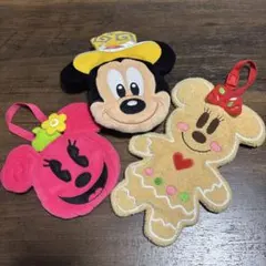 Disneyキャラクターポーチ3点セット