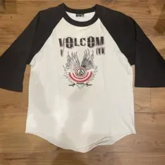 メキシコ製　VOLCOM グラフィックプリント 七分袖カットソー