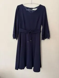 【三連休セール】MISCH MASCHネイビー 七分袖ワンピースのサムネイル