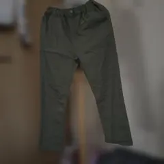 オリーブグリーン 長ズボン ウエストゴム