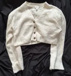 H＆M ショート丈 フレア袖 カーディガン