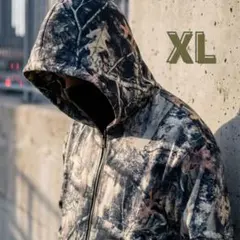 大人気 リアルツリー パーカー XL 迷彩 ジップパーカー 海外 ストリート