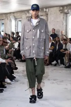 ジュンヤワタナベマン バスキア サスペンダー付きカーゴパンツ Basquiat