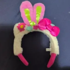 USJ キティちゃん　KITTY　イースターカチューシャ 花とリボン付き