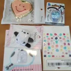 雑貨　まとめ売り　シマエナガ　マグネット　フック　コンパクトミラー　ネイル