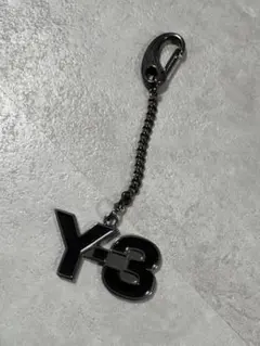 Y-3 ワイスリー ロゴ キーホルダー チャーム ブラック