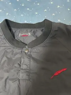 FOURTEEN ブラックジャケット 半袖 L 中古 防寒 裏地メッシュ