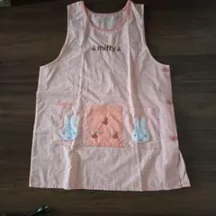 ミッフィー エプロン ピンク チェック
