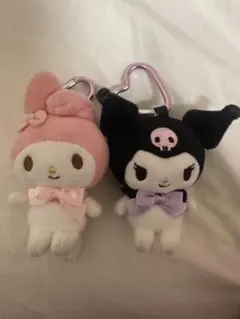 サンリオ　マイメロ　クロミ キーホルダー　かわいい　カラビナ　セット　ぬいぐるみ