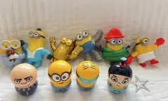 ミニオン ハッピーセットのフィギュア 6体セット＋起き上がりこぶし4体　セット