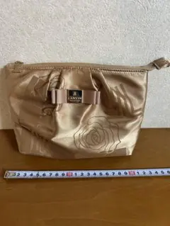 LANVIN ゴールド ローズ柄ポーチのサムネイル
