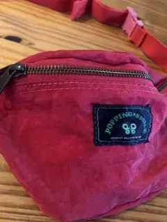 POPPING & SONS レッドボディバッグ