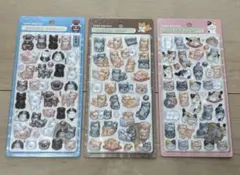 【正規品】ボンボンドロップシール　和柄　芝犬　日本犬　猫　3枚セット　新品未使用