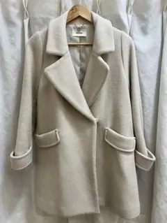 snidel クリーム色 ダブルブレストコート