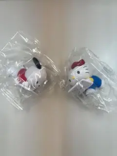 サンリオ　ぞうきんがけレースフィギュア　ハローキティ　ポチャッコ