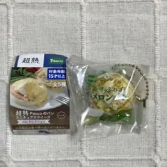 超熟Pascoのパン ミニチュアスクイーズ サクふわっメロンパン キーホルダー