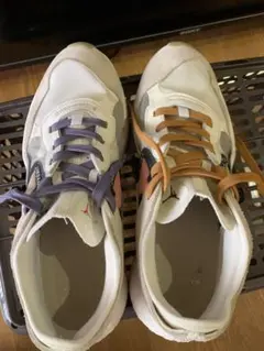 Jordan スニーカー ホワイト/グレー/パープル/オレンジ