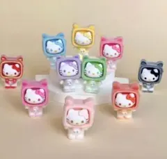 ハローキティ 猫耳フロッキーフード フィギュア 10コンプ 最終値下げ