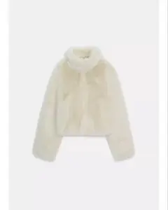【新品未使用】ZARA ザラフェイクファーショートコート　XS