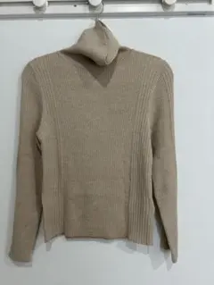 ★earth リブニットセーター Sサイズ ゴールド★