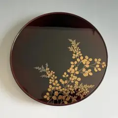 漆器の盆 黒地 金色花模様 SK-HS-0771 - メルカリ