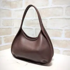 ★OLD COACH【コーチ】9027 エルゴ ハンドバッグ 濃茶 希少 美品